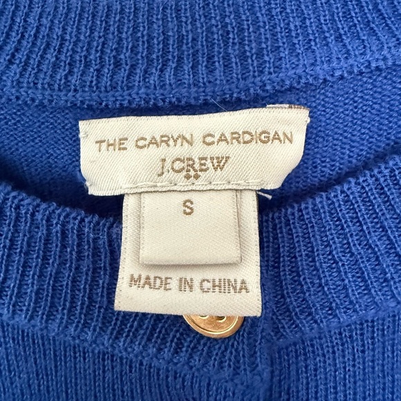J Crew Blue Button-Up Cardigan - Picture 2 of 5